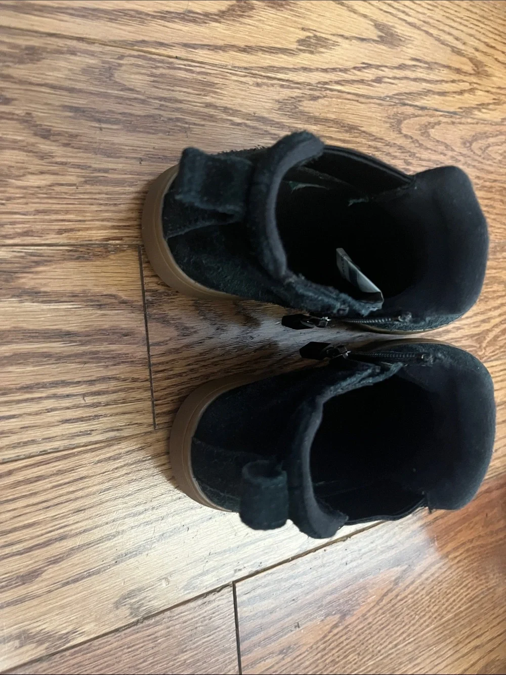 UGG Kids Black Suede Chelsea Booties